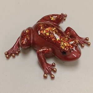 Handcrafted resin frog